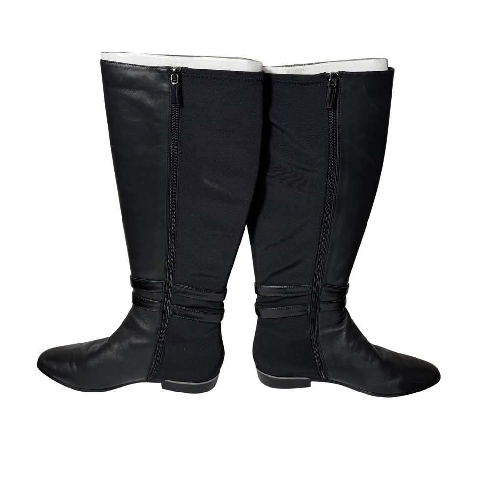 White House Black Market Alexa Tall Boot High Zip Leather Riding Womens 7.5 - Picture 2 of 10